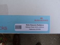 *Prema Splashback by Bushboard Slate Sequoia Radiance Midway Panel 3030mm by 600mm