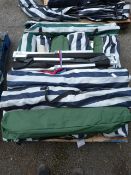 *Pallet Containing Eleven Assorted Folding Chairs and Camp Beds