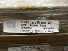 *Prema Bushboard Q34612 Amber Slate Worktop 3000mm by 600mm by 38mm