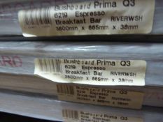 *Prema Bushboard 6219 Espresso Breakfast Bar 3600mm by 665mm by 38mm