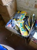 *Wire Basket Containing Scientific Calculators , Remote Controls, Etc