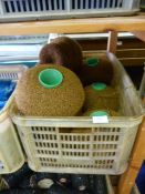 *Box Containing Seven Cones of Brown Knitting Wool