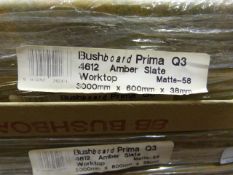 *Prema Bushboard Q34612 Amber Slate Worktop 3000mm by 600mm by 38mm