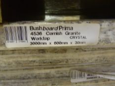 *Prema Bushboard 4536 Cornish Granite Worktop 3000mm by 600mm by 30mm