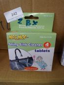 *Two Boxes Containing 144 Mrs Mop Shiny Sink Cleaner