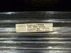 *Prema Bushboard 2699 Black Granite Breakfast Bar 3000mm by 900mm by 30mm