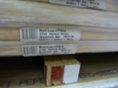 *Prema Bushboard 2726 Natural Beech Breakfast Bar 3000mm by 900mm by 30mm