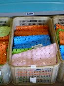 *Basket Containing Thirty Non-Slip Multicoloured Bath Mats
