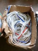 *Box Containing Assorted Red, White and Blue Belts