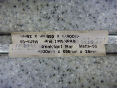 *Prema Bushboard Millstar Grey Breakfast Bar Top 4100mm by 665mm by 38mm