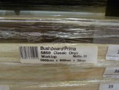 *Prema Bushboard 5850 Classic Onyx Worktop 3000mm by 600mm by 30mm