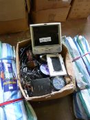 *Mixed Box Containing Assorted LCD Portable TVs, CD Players, Recordable DVDs, Chargers, Etc