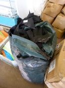 *Bag Containing Black Suede Leather