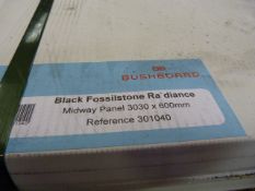 *Prema Bushboard Black Fossil Stone Radiance Midway Panel 3030mm by 600mm Ref:301040