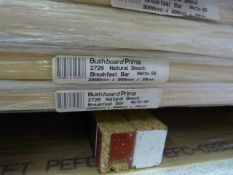 *Prema Bushboard 2726 Natural Beech Breakfast Bar 3000mm by 900mm by 30mm