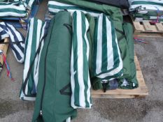 *Pallet Containing Eleven Assorted Folding Chairs and Camp Beds