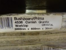 *Prema Bushboard 4536 Cornish Granite Worktop 3000mm by 600mm by 30mm