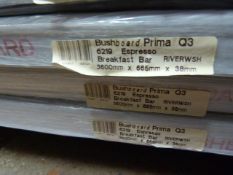 *Prema Bushboard 6219 Espresso Breakfast Bar 3600mm by 665mm by 38mm