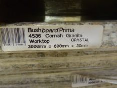 *Prema Bushboard 4536 Cornish Granite Worktop 3000mm by 600mm by 30mm