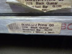 *Prema Bushboard 7178 Black Quasar Breakfast Bar 3600mm by 665mm by 38mm