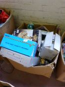 *Mixed Box Containing Domestic Light Bulbs, Table Lamps, AM/FM Radio Cassette Recorders, Etc