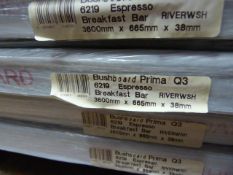 *Prema Bushboard 6219 Espresso Breakfast Bar 3600mm by 665mm by 38mm