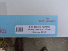 *Prema Splashback by Bushboard Slate Sequoia Radiance Midway Panel 3030mm by 600mm