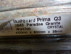 *Prema Bushboard Q32843 Paradise Granite Worktop 4100mm by 600mm by 38mm
