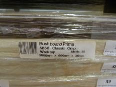 *Prema Bushboard 5850 Classic Onyx Worktop 3000mm by 600mm by 30mm