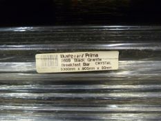 *Prema Bushboard 2699 Black Granite Breakfast Bar 3000mm by 900mm by 30mm