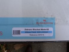 *Prema Splashback by Bushboard Zebrano Blocked Matte 58