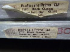 *Prema Bushboard 7178 Black Quasar Breakfast Bar 3600mm by 665mm by 38mm