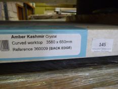*Prema Bushboard Amber Cashmere Crystal Curved Worktop 358650 Ref:360009