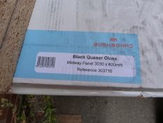 *Prema Splashback by Bushboard Black Quasar Gloss Splashback