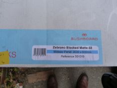 *Prema Splashback by Bushboard Zebrano Blocked Matte 58