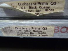 *Prema Bushboard 7178 Black Quasar Breakfast Bar 3600mm by 665mm by 38mm
