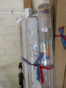 *Six Assorted Fluorescent Light Fittings Including Non-Corrosive