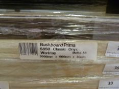 *Prema Bushboard 5850 Classic Onyx Worktop 3000mm by 600mm by 30mm