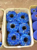 *Six Cones of Blue Knitting Wool
