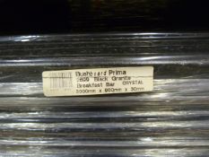 *Prema Bushboard 2699 Black Granite Breakfast Bar 3000mm by 900mm by 30mm