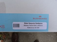*Prema Splashback by Bushboard Slate Sequoia Radiance Midway Panel 3030mm by 600mm