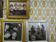 Three Framed Photos of the Beatles