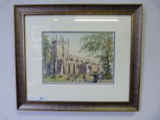 Patrick Bunton Watercolour of a Church