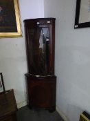 Mahogany Corner Cabinet