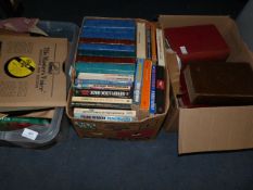 Two Boxes of Books and 78 Records