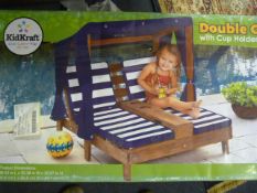 *KIDKRAFT DOUBLE CHAISE LOUNGER