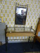 Wrought Iron Framed Dressing Table