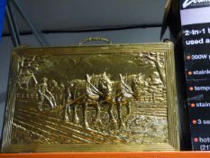 Brass Embossed Magazine Rack