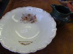 Commemorative Bowl and Wyde Water Jug