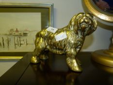 Cast Bronze Old English Sheep Dog